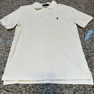 Polo Ralph Lauren Boys Classic White Polo Shirt Size Large 14-16